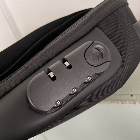 WEIXIER Men's Crossbody Bag Shoulder Sling Anti-theft Lock USB Oxford Bag EUC - Picture 6 of 9